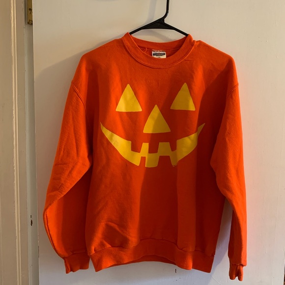 Jerzees Tops - Halloween Pumpkin Face Sweatshirt